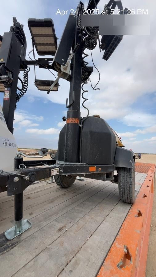 2022 Allmand NLV3GR (4) LED Light Fixture 350W, 23' Vertical Mast, 3kW Prime, Towable, ES Decals, T3