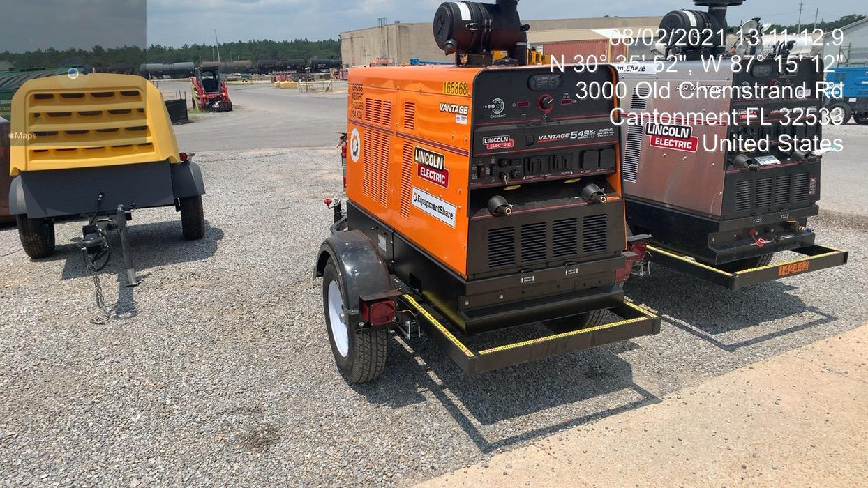 2021 Lincoln Electric Vantage 549X Ready Pak 3, ORANGE (includes trailer, cable rack, fender light kit)