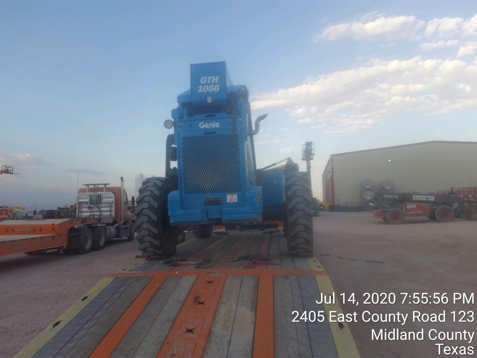2018 Genie GTH-1056 Genie GTH-1056 w/Open ROPS, Foam Filled Tires, Work Light/Beacon, 60" Carriage and Forks