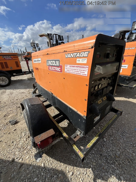 2021 Lincoln Electric Vantage 322 Vantage 322 Ready Pak 3 w/ Decals, ORANGE (includes trailer, cable rack, fender light kit) NO Telematics