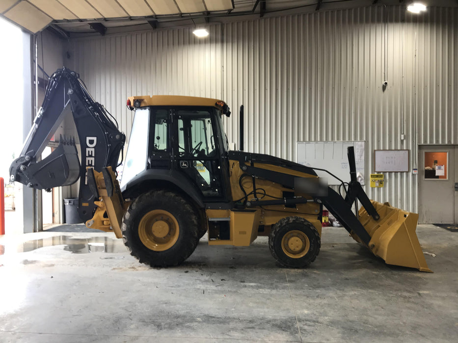 2020 John Deere 310LEP Cab/Heat/Air, 4WD, Standard Stick, Pilot Controls, 2 Way Hydraulics, TAG Manual QC