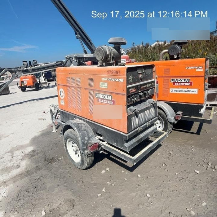 2021 Lincoln Electric Vantage 549X Ready Pak 3, ORANGE (includes trailer, cable rack, fender light kit)