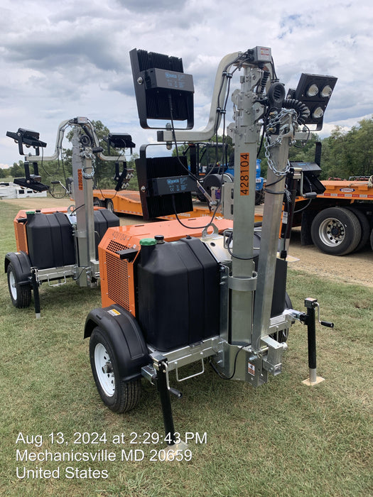 2024 Wanco WLTT-4MM4K Diesel, Deep Sea Controller, Shore Power Plug, Auto Start, (4) 350W LED Floodlights, 4kW Generator, 60 Gal Fuel Tank, 2" Ball, T3