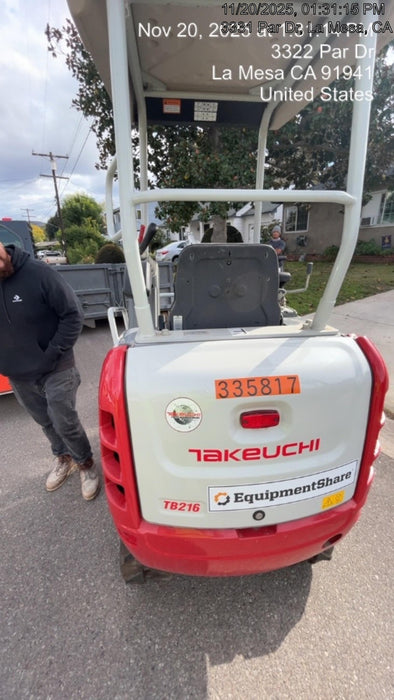 2023 TAKEUCHI TB216R