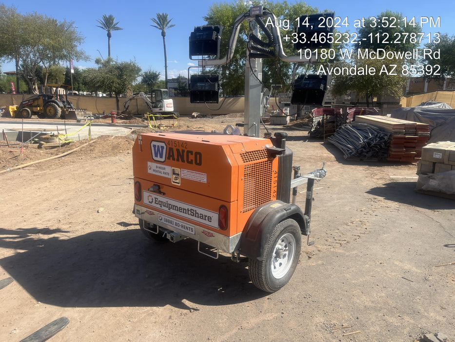 2024 Wanco WLTT-4MM4K Diesel, Deep Sea Controller, Shore Power Plug, Auto Start, (4) 350W LED Floodlights, 4kW Generator, 60 Gal Fuel Tank, 2" Ball, T3