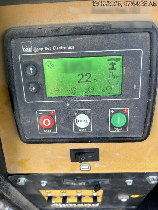 Allmand NLV3GR (4) LED Light Fixture 350W, 23' Vertical Mast, 3kW Prime, Towable, Deep Sea L401, Leveling Jacks, Yanmar T4F 5.8hp