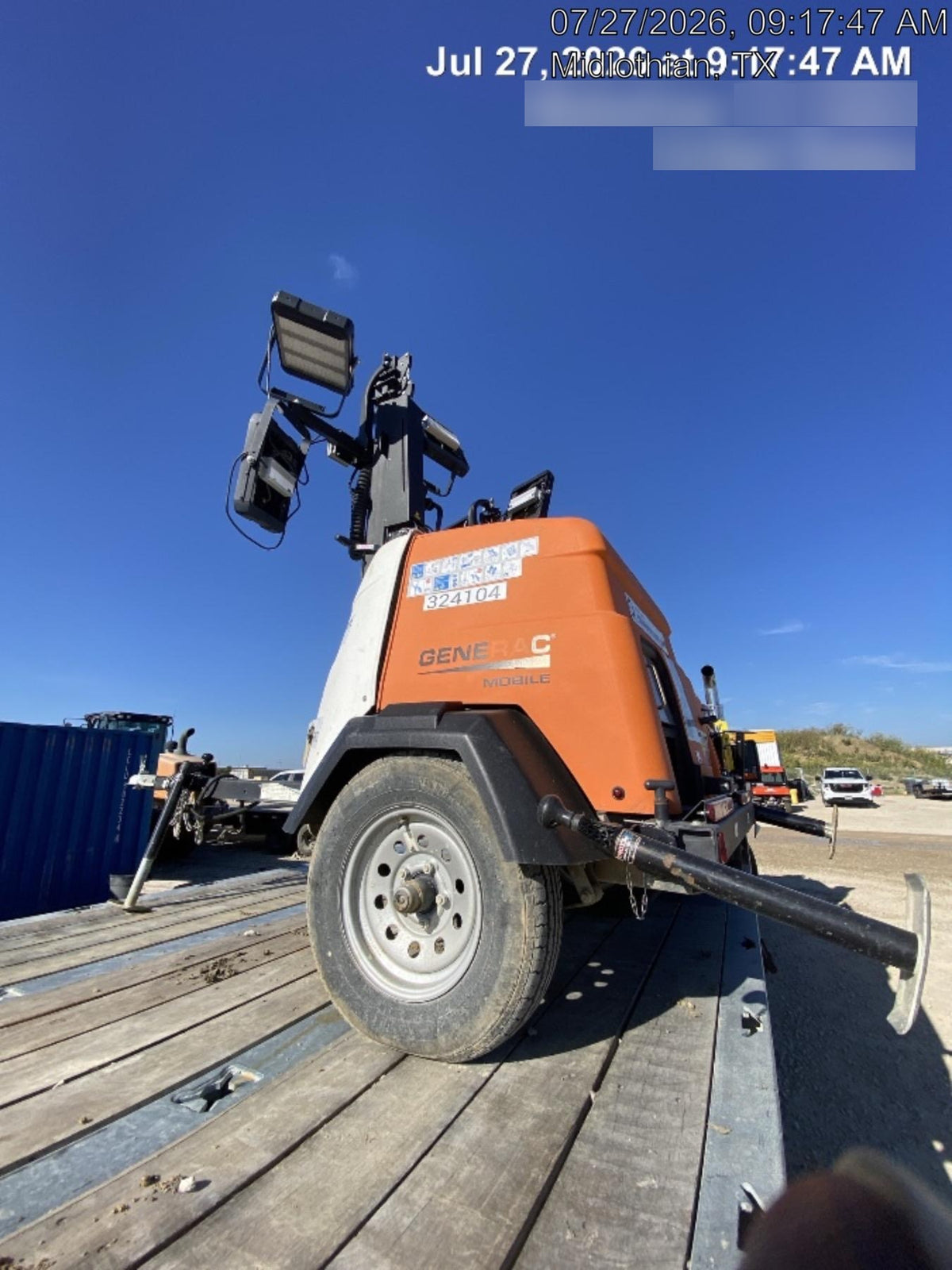 2023 Generac MLT2 Diesel, Flex Switch 120V Input, Powerzone Controller, (4) 320W LED Lights, 4kW Generator, 39.9 Gal Fuel Tank, 2" Ball, T3