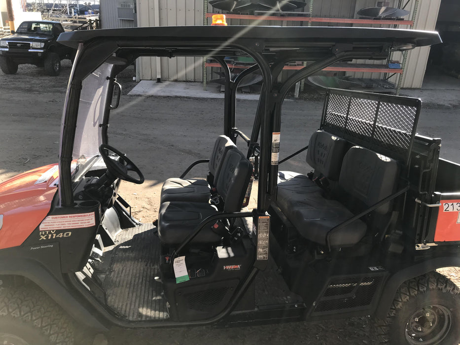 2022 Kubota RTV-X1140W-H Plastic Canopy, Windshield Acrylic Clear, LED Strobe Light, Wire Harness Kit, Back up Alarm
