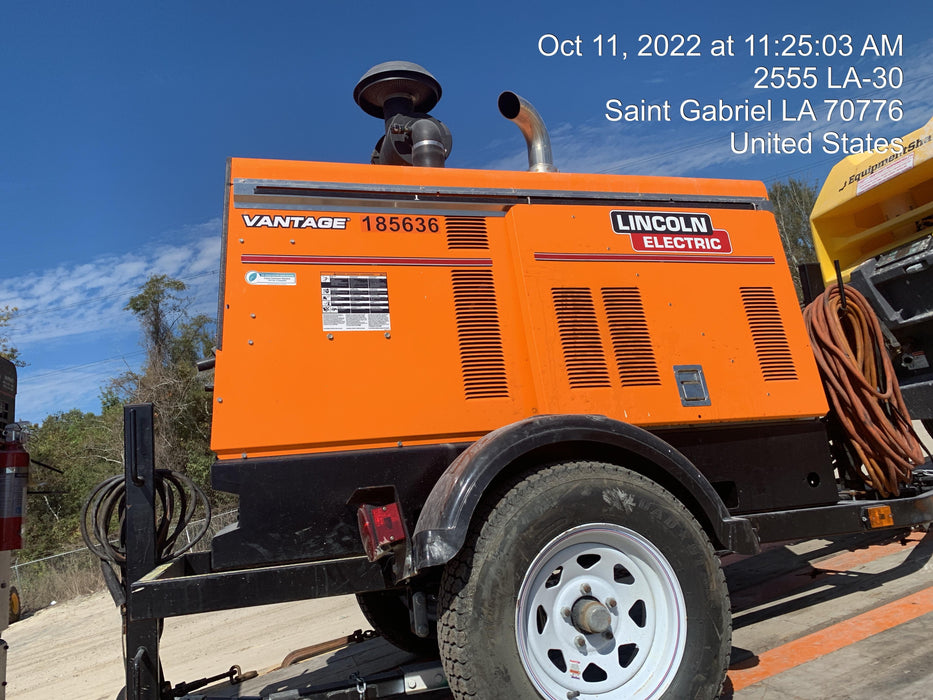 2021 Lincoln Electric Vantage 549X Ready Pak 3, ORANGE (includes trailer, cable rack, fender light kit)