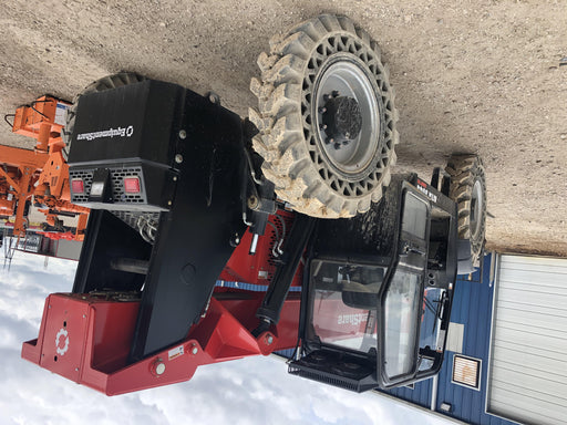 2019 Manitou MTA8044 74hp T4F, Cab/Heat/Air, Cab and Boom LED work lights, Auxiliary Hydraulics, Solid Tires, Amber strobe, Lift Hook 66" Carriage, 60" Forks