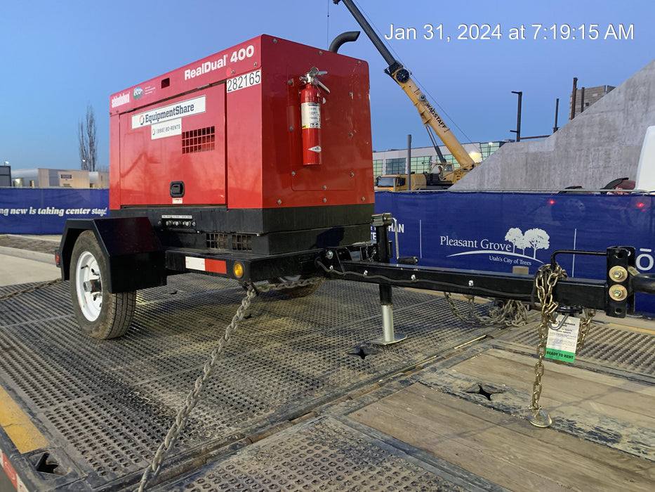 2022 Shindaiwa DGW400MDL Kubota D902 Engine, 23 HP, Dual Op Welder, Wire, Arc, Droop Stick, Tig, and CC Stick Functionality, Simulphase, 3 Phase and 1 Phase Gen Output, Single Axle NB Trlr, Slr Trckl Chrg 12V 12W, Fire Ext