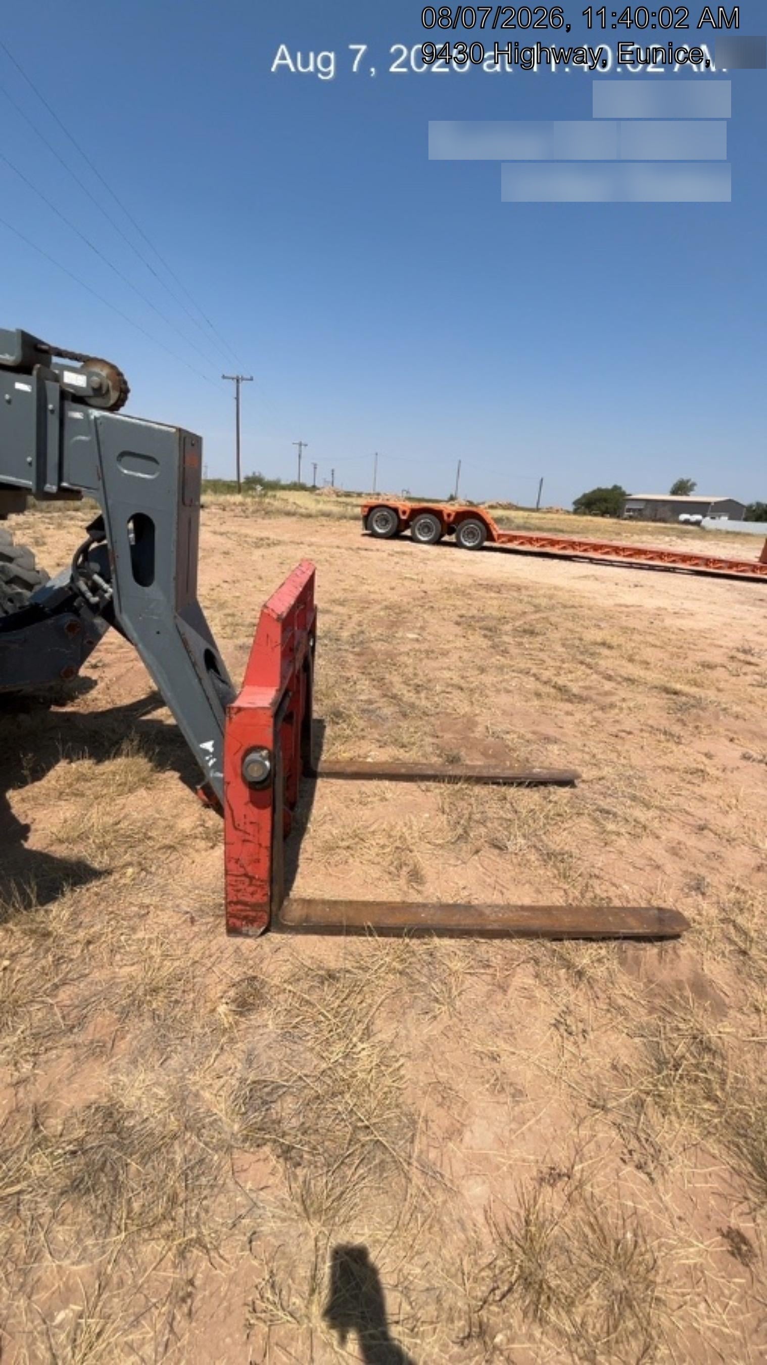 2018 Skyjack SJ1056 TH Skyjack 1056 TH Telehandler w/Open ROPS, Work Lights/Beacon, Solid Tires, 60" Carriage and Forks