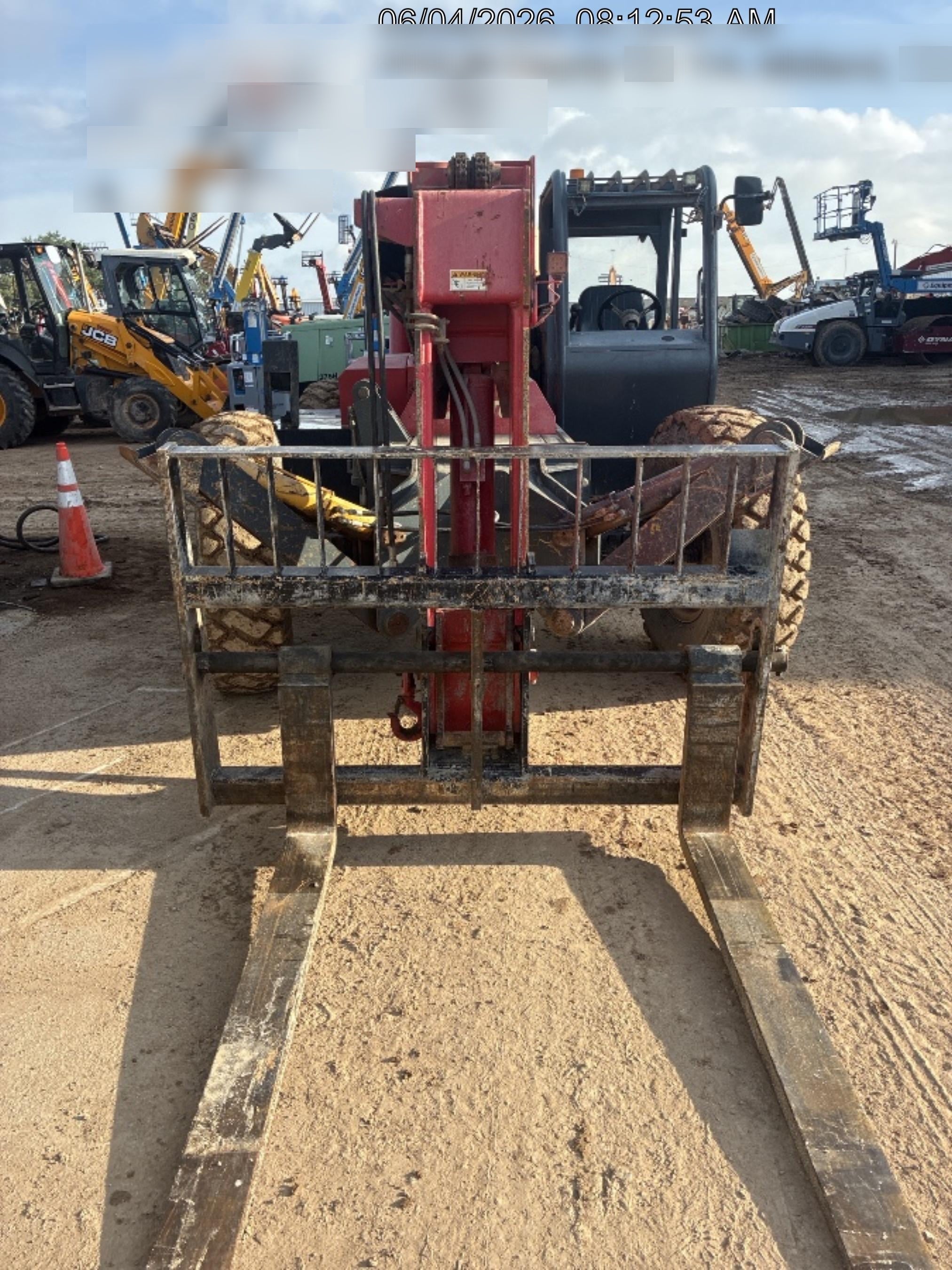 2018 Manitou 12042 Manitou MTA 12042 w/Open ROPS, Work Lights/Strobe, Aux Hyd, Solid Tires, Lift Hook, 66" Carriage, 72" Forks, Outriggers
