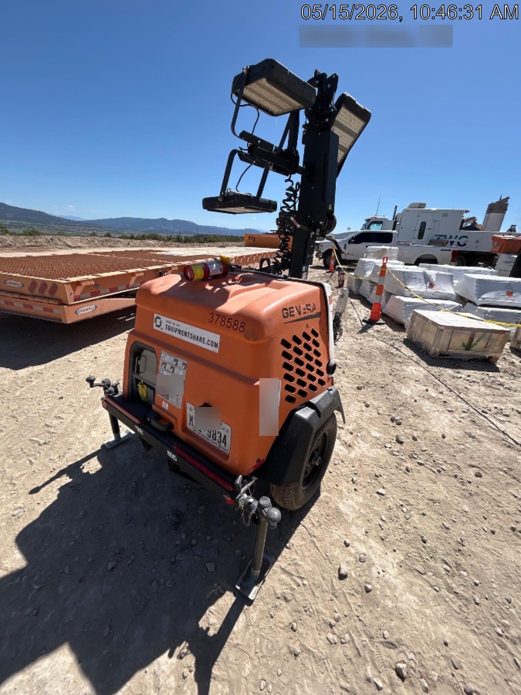 2023 Generac MLT2 Diesel, Flex Switch 120V Input, Powerzone Controller, 
(4) 320W LED Lights, 4kW Generator, 39.9 Gal Fuel Tank, 2" Ball, T3