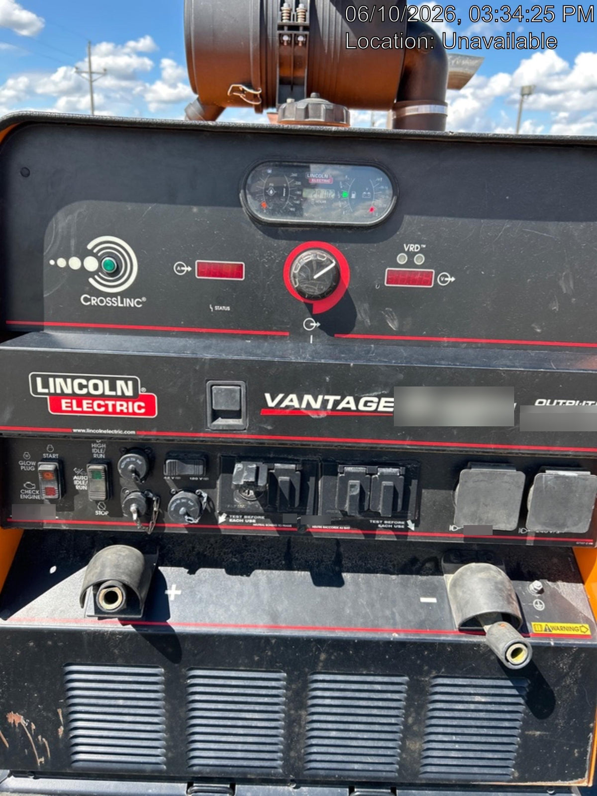2023 Lincoln Electric Vantage 549X Crosslink Technology, Trailer Mounted, ES Decals, T3