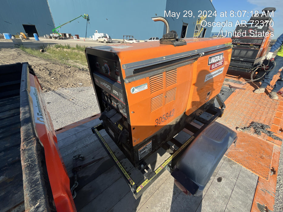 2023 Lincoln Electric LE400 Kubota V1505, Trlr, Cable Rack, Light Kit, ES Decals, T3