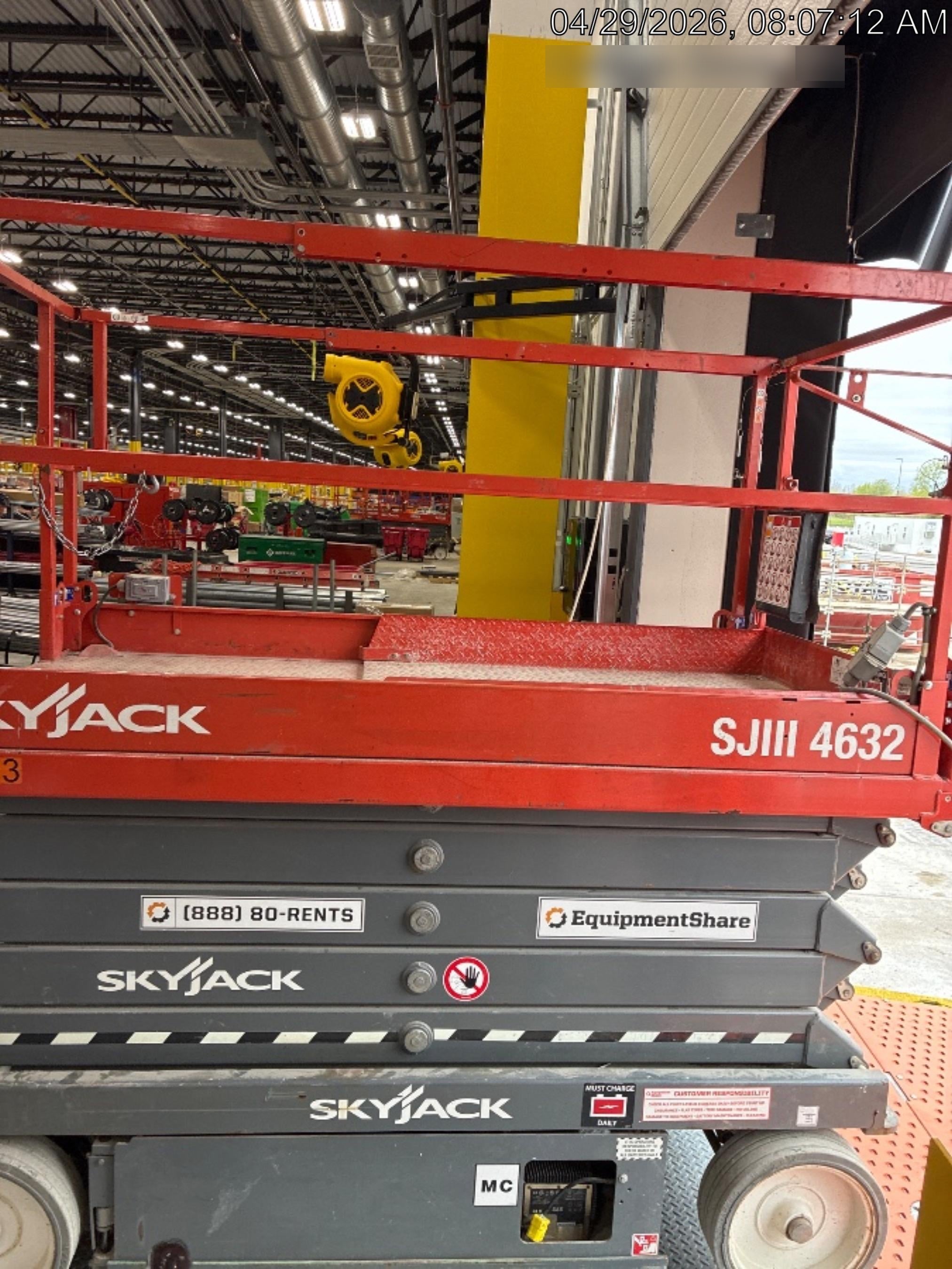 2018 Skyjack SJIII-4632 Standard Rental Specs