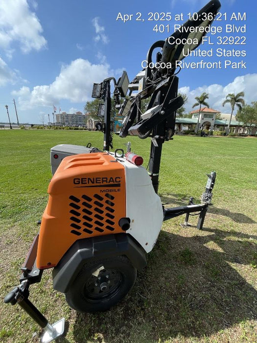 2025 Generac MLTS-4 Diesel, Mitsubishi L2E, 7.1 hp @1800 rpm, Flex Switch 120V Input, Powerzone Controller, (4) 320W LED Lights, 4kW Generator, 39.9 Gal Fuel Tank, 2" Ball, T3, ES Decals