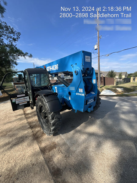 2018 Genie GTH-636 Genie GTH-636 w/Enclosed Cab w/HVAC, Work Lights, Solid Tires, Beacon, 48" Carriage and Forks