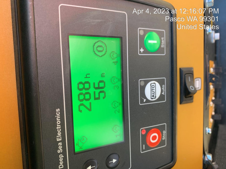 2021 Allmand NLV3GR (4) LED Light Fixture 350W, 23' Vertical Mast, 3kW Prime, Towable, Deep Sea L401, Leveling Jacks, Yanmar T4F 5.8hp