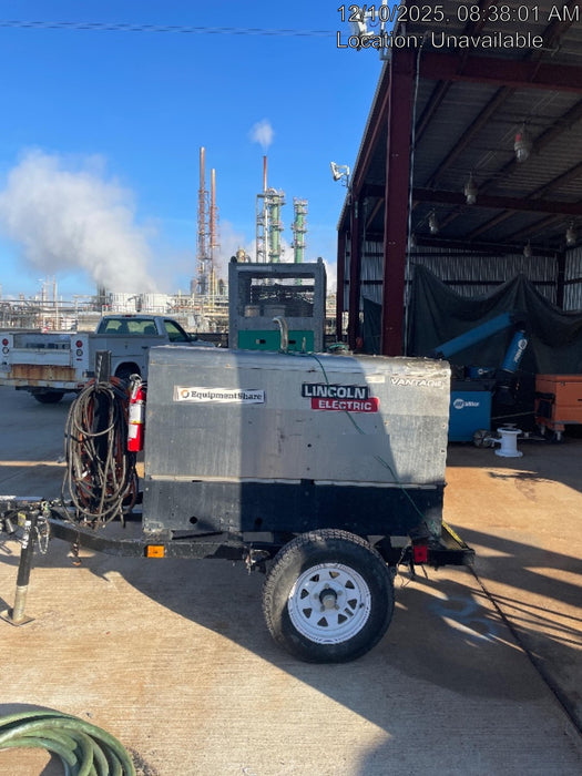 2020 Lincoln Electric Vantage 322 Welder Ready-Pak 3, w/ GPS & Decals (includes trailer, cable rack, fender light kit)