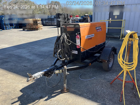 2022 Lincoln Electric LE400 Kubota V1505, Trlr, Cable Rack, Light Kit, ES Decals, T3