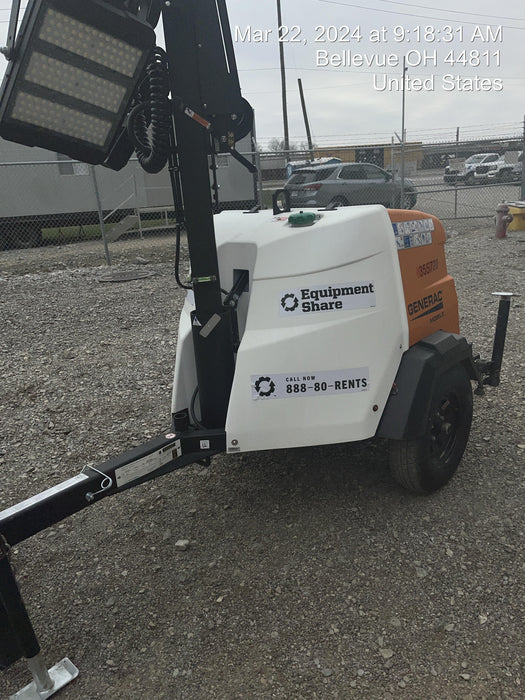 2023 Generac MLT2 Diesel, Flex Switch 120V Input, Powerzone Controller, 
(4) 320W LED Lights, 4kW Generator, 39.9 Gal Fuel Tank, 2" Ball, T3