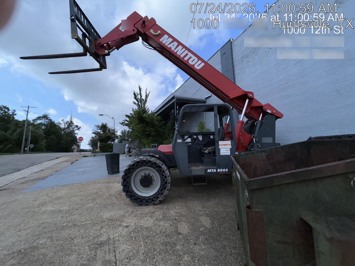 2019 Manitou MTA8044 MTA 8044 - 74 HP T4, Canopy, Worklights/Strobe, Beacon, 66" Carriage, 48" Forks, Solid Tires, Lift Hook, Aux Hydraulics