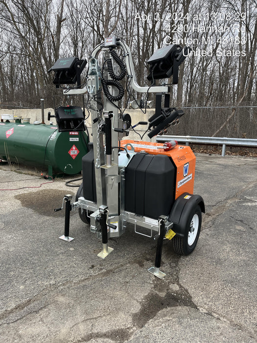2024 Wanco WLTT-4MM4K Diesel, Deep Sea Controller, Shore Power Plug, Auto Start, (4) 350W LED Floodlights, 4kW Generator, 60 Gal Fuel Tank, 2" Ball, T3