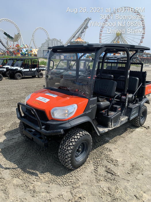 2021 Kubota RTV-X1140W-H Plastic Canopy, Windshield Acrylic Clear, LED Strobe Light, Wire Harness Kit, Back up Alarm