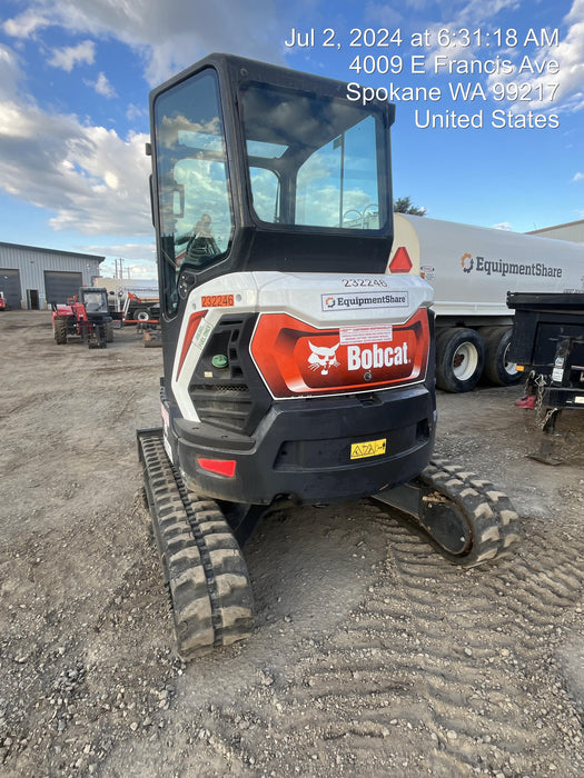 2022 Bobcat E50 Canopy, Rubber Tracks, Manual QC, Hydraulic Thumb