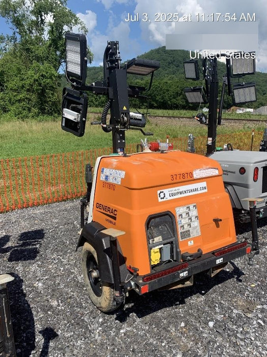 2023 Generac MLT2 Diesel, Flex Switch 120V Input, Powerzone Controller, 
(4) 320W LED Lights, 4kW Generator, 39.9 Gal Fuel Tank, 2" Ball, T3