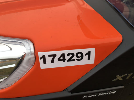 2021 Kubota RTV-X1140W-H Plastic Canopy, Windshield Acrylic Clear, LED Strobe Light, Wire Harness Kit, Back up Alarm