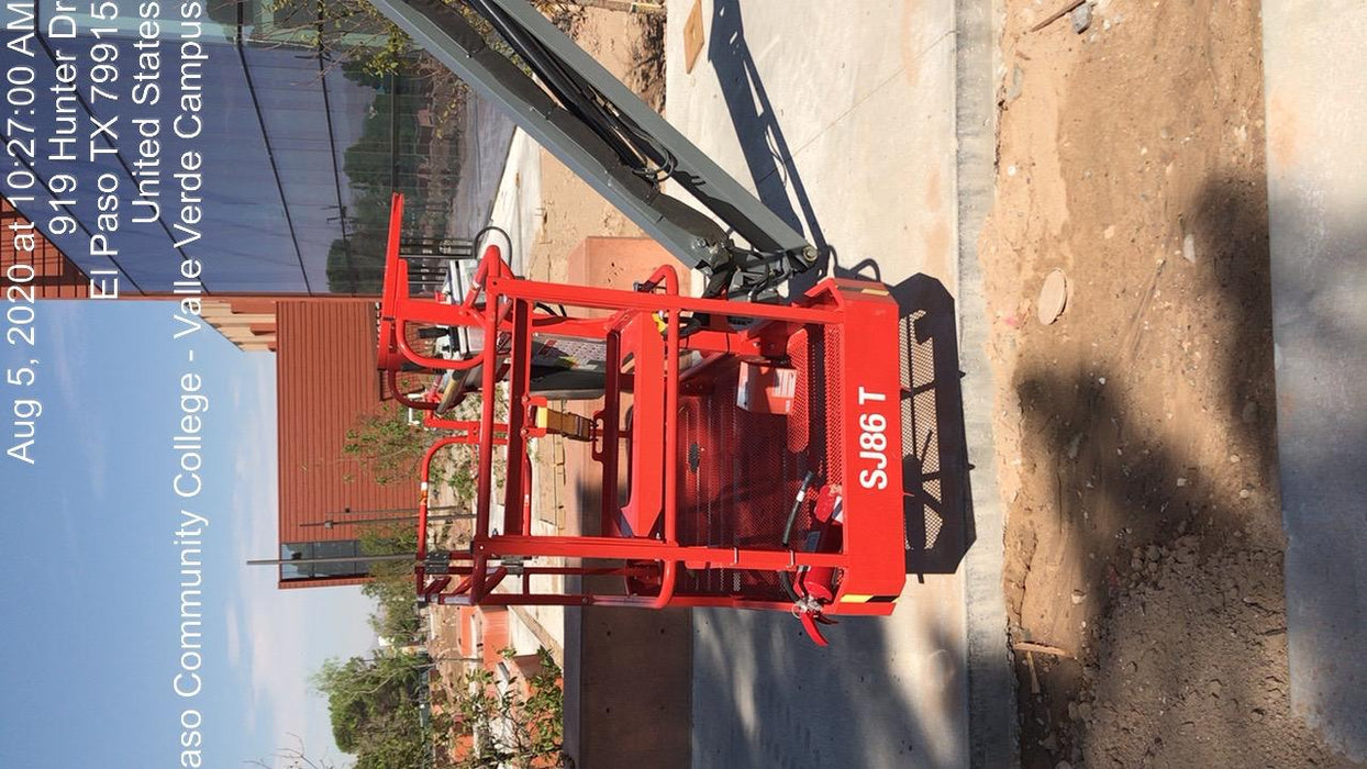 2020 Skyjack SJ86T+ Deutz Diesel, 4wd, FF Tires, Inward Self Closing Gate, Tool Tray, Beacon, 12kW Generator