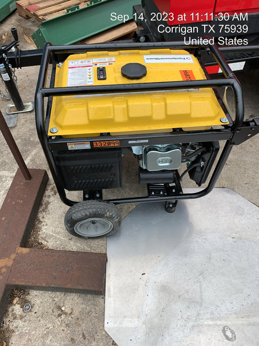 2023 Atlas Copco P6500W 5.5kW, AC390FD Gasoline Engine, Wheel & Handle Kit, (2) 120V Duplex 15A + (1) 120/240V 30A Twist Lock