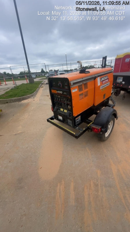 2022 Lincoln Electric LE400 Kubota V1505, Trlr, Cable Rack, Light Kit, ES Decals, T3
