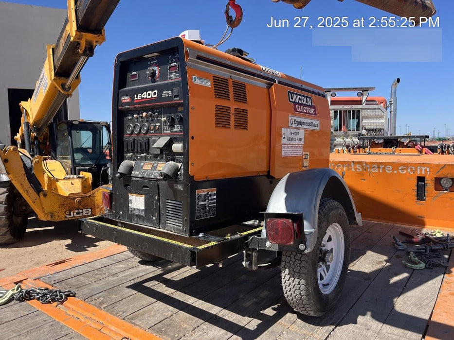 2023 Lincoln Electric LE400 Kubota V1505, Trlr, Cable Rack, Light Kit, ES Decals, T3