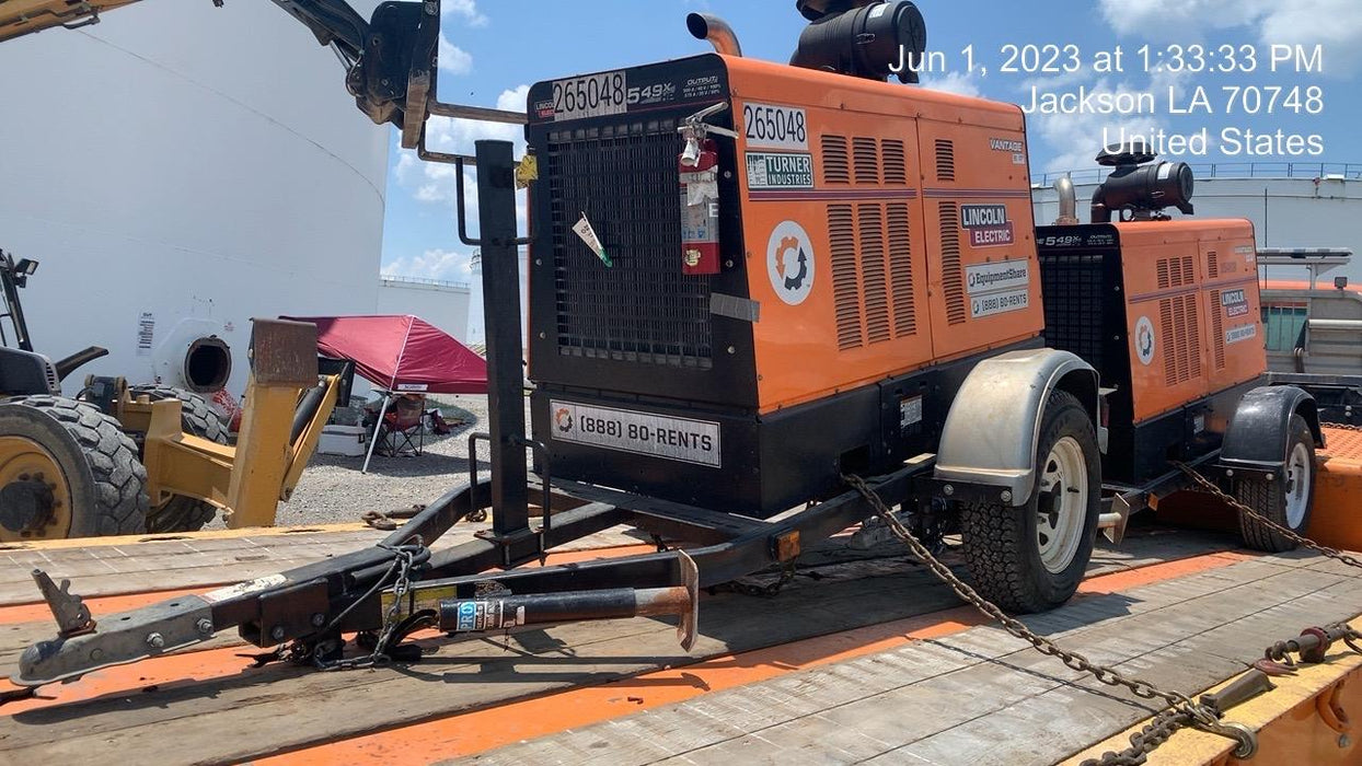 2022 Lincoln Electric Vantage 549X Crosslink Technology, Trailer Mounted, ES Decals, T3