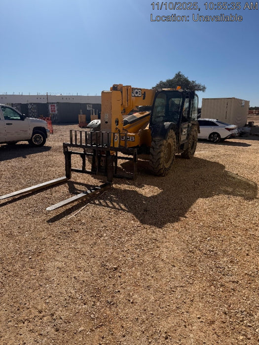 2018 JCB 509-42 JCB 509-42 Enclosed Cab, 74 HP, Solid Tires, Worklights, Beacon, Aux Hydraulics, Lifting Eye