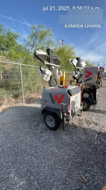 2019 Wacker Neuson LTV6L-MH Mobile Light Tower w/Fuel Level Sensor Installed