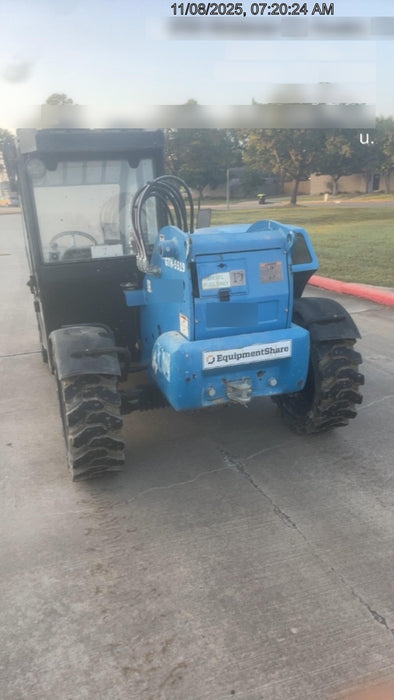 2019 Genie GTH-5519 Cab/Heat/AC, Solid RT Tires, LED Work Lights, Beacon w/48" Carriage, 48" Forks