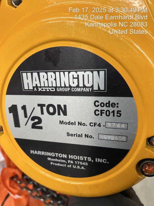 2024 HARRINGTON CF015-20