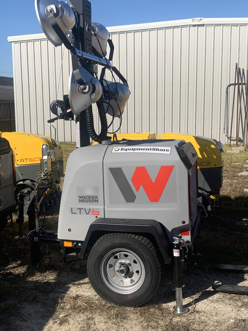 2019 Wacker Neuson LTV6L-MH Mobile Light Tower w/Fuel Level Sensor Installed