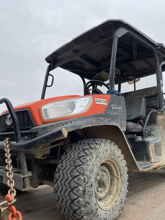 2022 Kubota RTV-X1140W-H Plastic Canopy, Windshield Acrylic Clear, LED Strobe Light, Wire Harness Kit, Back up Alarm