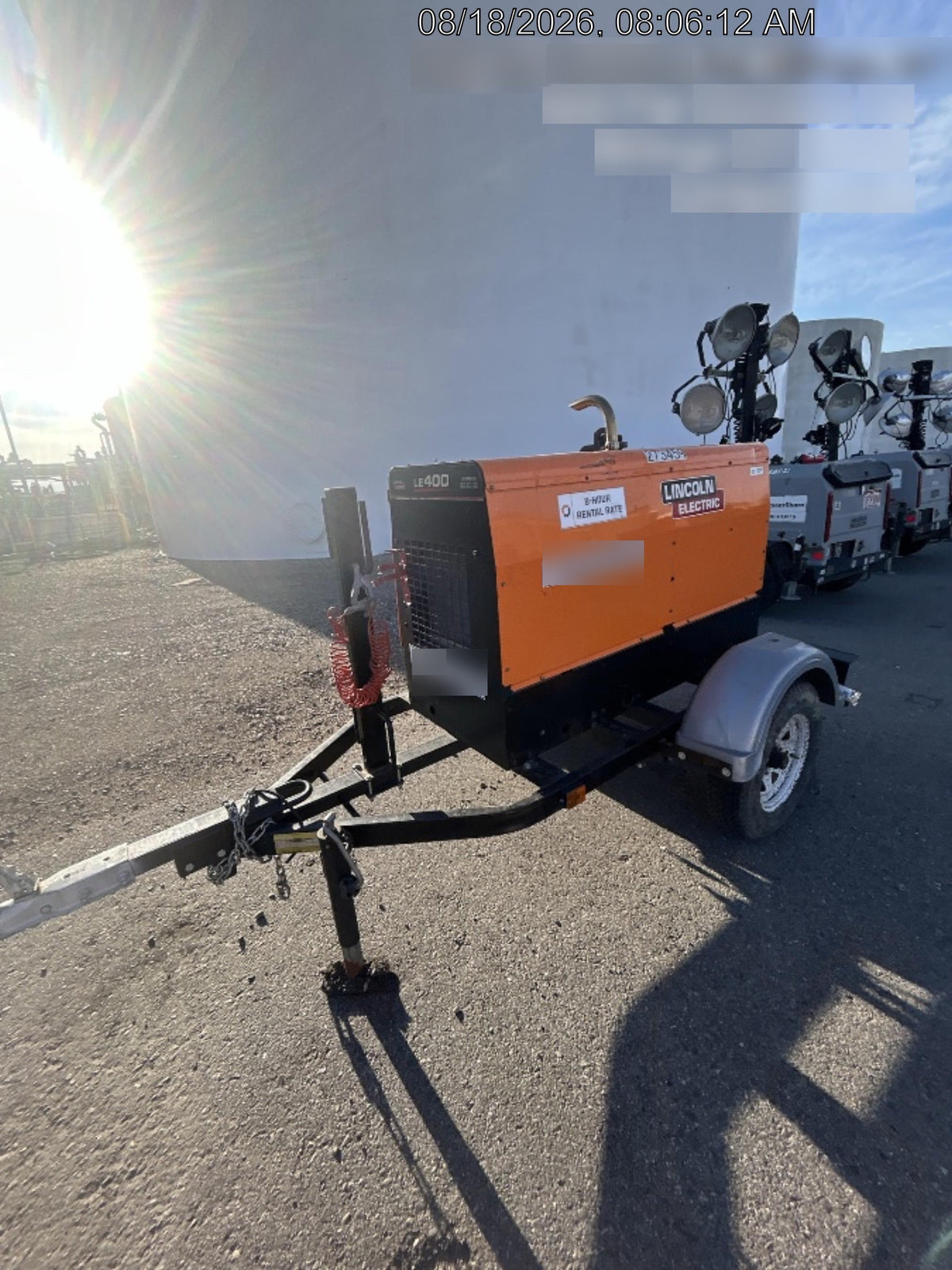 2022 Lincoln Electric LE400 Kubota V1505, Trlr, Cable Rack, Light Kit, ES Decals, T3