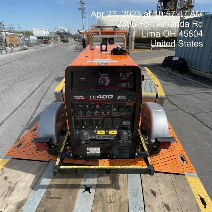 2022 Lincoln Electric LE400 Kubota V1505, Trlr, Cable Rack, Light Kit, ES Decals, T3