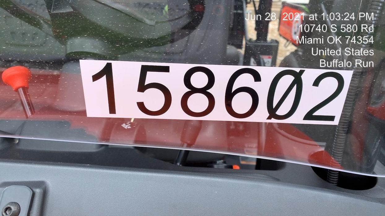 2021 Kubota RTV-X1140W-H Plastic Canopy, Windshield Acrylic Clear, LED Strobe Light, Wire Harness Kit, Back up Alarm