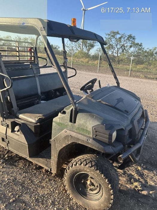 Kawasaki Mule PRO-DXT Kawasaki Mule PRO-DXT Diesel Utility Cart w/Alarm/Beacon, Hard Top, ES Track Hardware