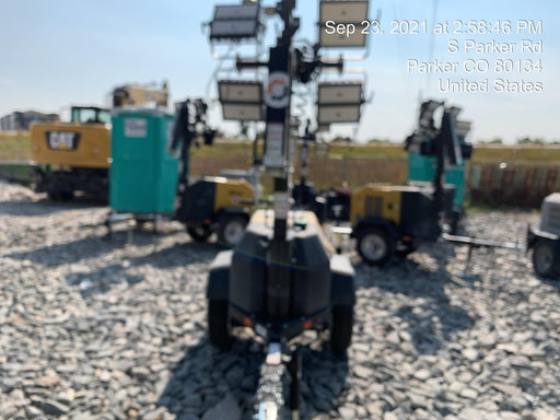 2021 Allmand NLV3GR (4) LED Light Fixture 350W, 23' Vertical Mast, 3kW Prime, Towable, Deep Sea L401, Leveling Jacks, Yanmar T4F 5.8hp