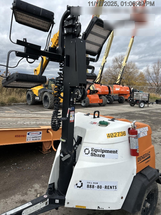 2024 Generac MLT2 Diesel, Flex Switch 120V Input, Powerzone Controller, 
(4) 320W LED Lights, 4kW Generator, 39.9 Gal Fuel Tank, 2" Ball, T3